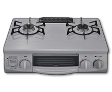 二口ガスコンロ（LPガス用/都市ガス用）