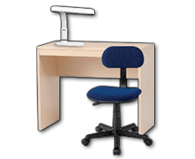 デスク・チェア・ランプセット